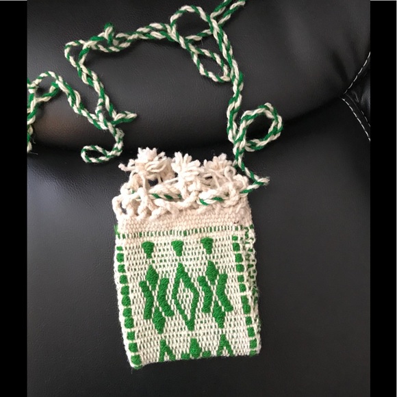 Handmade Handbags - Handmade Knitted Mexican Mini Small Crossbody Bag